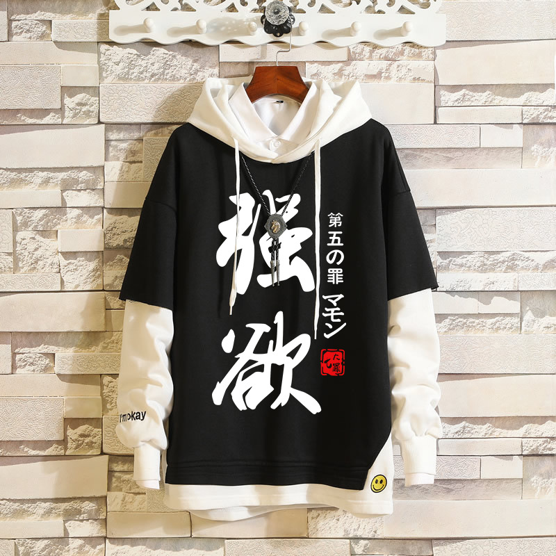 Anime DN Death Note Cosplay Sweatshirts Meliodas Hoodies 3D Men Women Yagami Light Hoodie Clothing Fake Hip Hop Two Piece