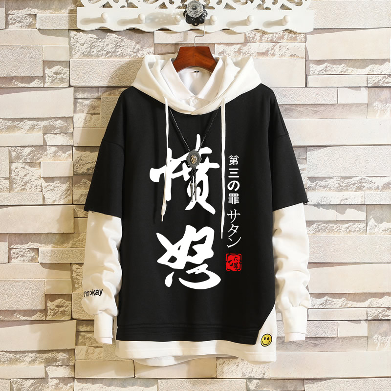 Anime DN Death Note Cosplay Sweatshirts Meliodas Hoodies 3D Men Women Yagami Light Hoodie Clothing Fake Hip Hop Two Piece