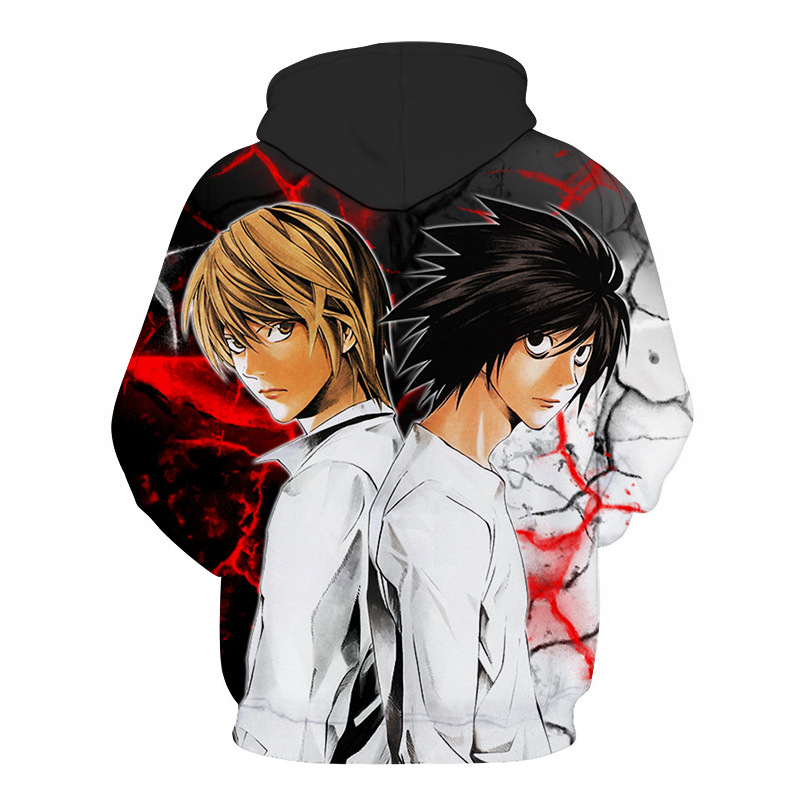 3D Printed Hoodies Anime DN Death Note Sweatshirt Fashion Women Men Streetwear Sweatshirt Boy Teenager Hip-Hop Pullover Hoodie Coat