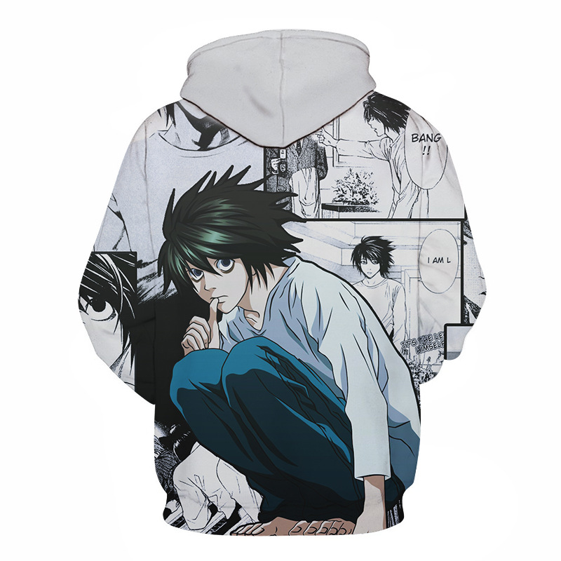 3D Printed Hoodies Anime DN Death Note Sweatshirt Fashion Women Men Streetwear Sweatshirt Boy Teenager Hip-Hop Pullover Hoodie Coat