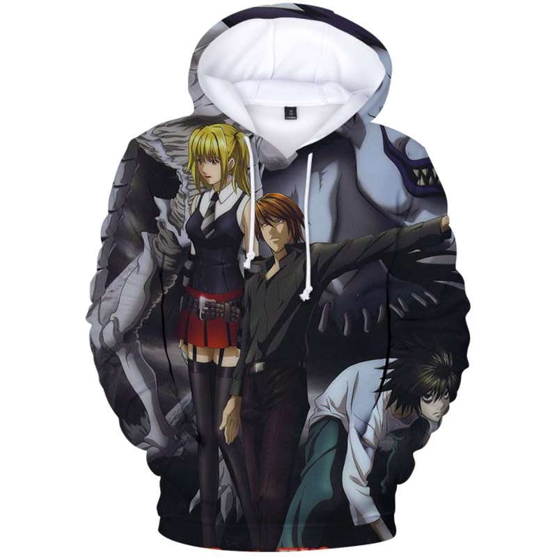 New Anime DN Death Note 3d Print Men Hoodies 2021 Hot Sale Hoodie Women Fashion Plus Size Sweatshirts Cosplay Anime DN Death Note Hooded
