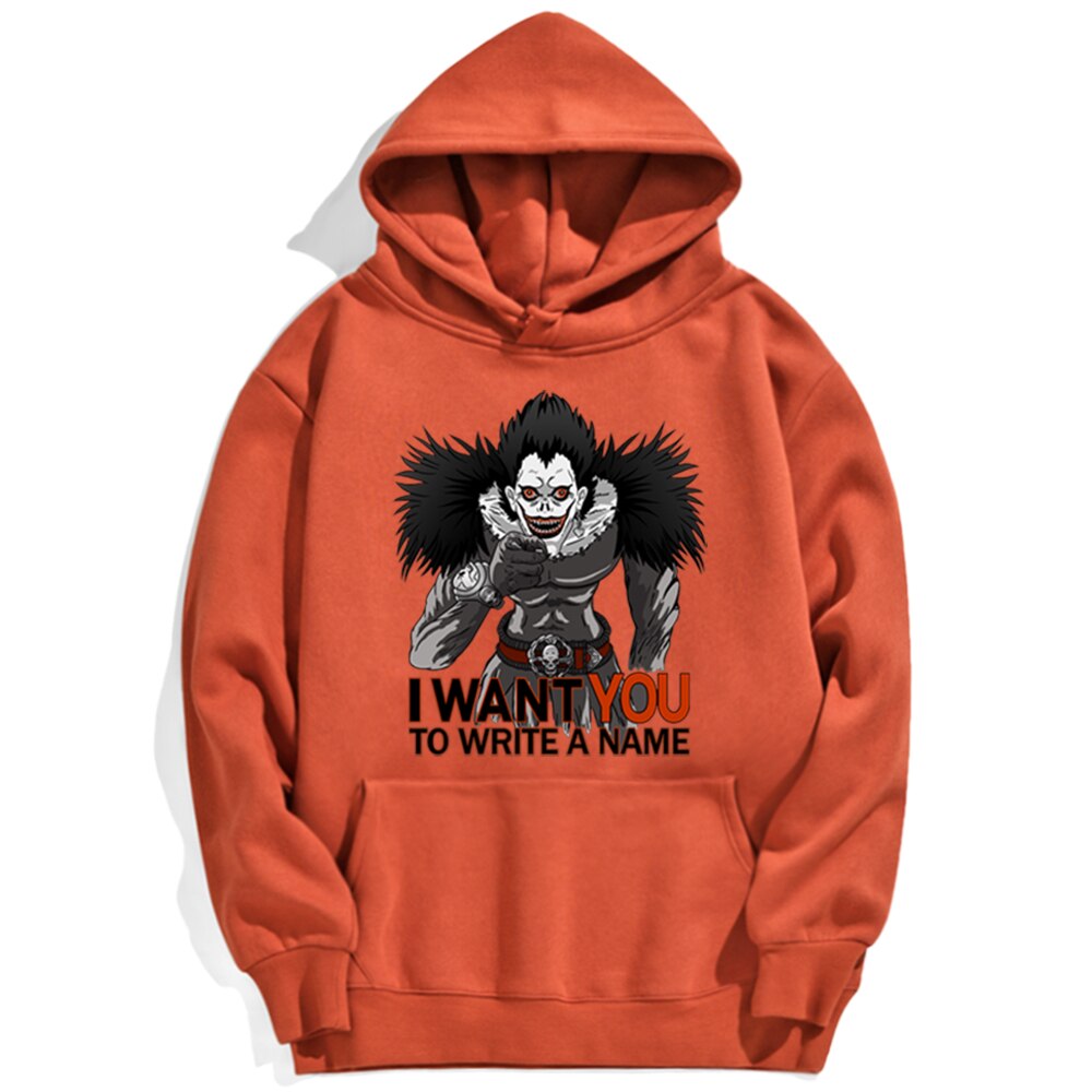 Japan Anime DN Death Note I Want You Hoodie Male Streetwear Trendy Men Pullovers Fashion Brand Oversize Loose Hoodie For Male Japan Anime DN Death Note I Want You Hoodie Male Streetwear Trendy Men Pullovers Fashion Brand Oversize Loose Hoodie For Male