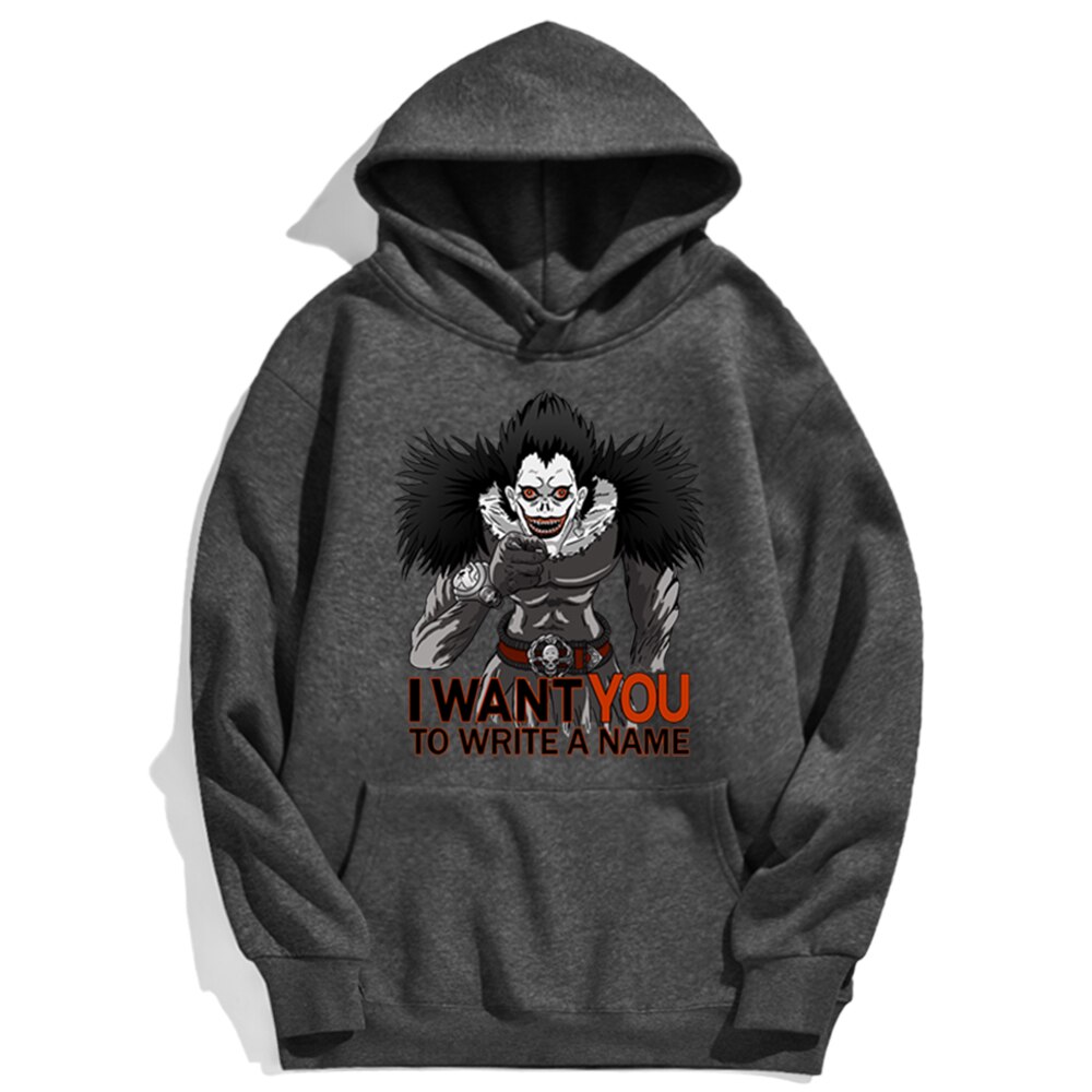 Japan Anime DN Death Note I Want You Hoodie Male Streetwear Trendy Men Pullovers Fashion Brand Oversize Loose Hoodie For Male Japan Anime DN Death Note I Want You Hoodie Male Streetwear Trendy Men Pullovers Fashion Brand Oversize Loose Hoodie For Male