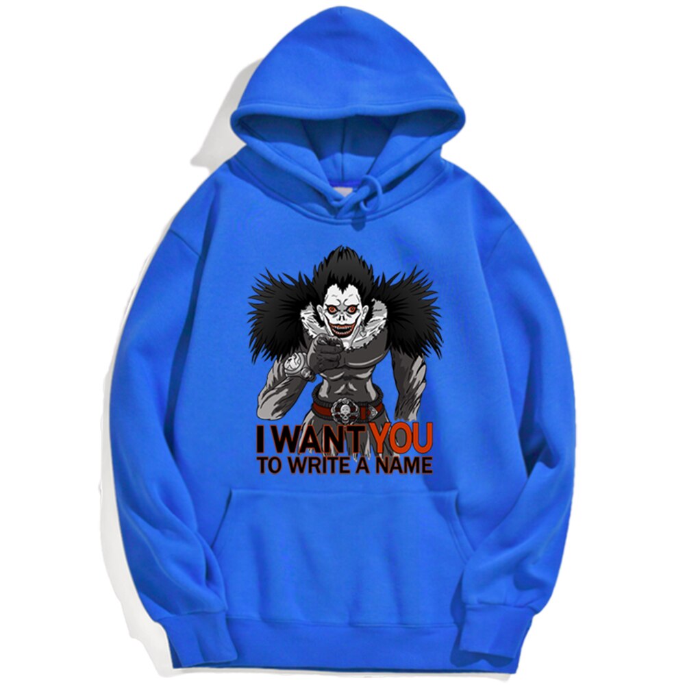 Japan Anime DN Death Note I Want You Hoodie Male Streetwear Trendy Men Pullovers Fashion Brand Oversize Loose Hoodie For Male Japan Anime DN Death Note I Want You Hoodie Male Streetwear Trendy Men Pullovers Fashion Brand Oversize Loose Hoodie For Male