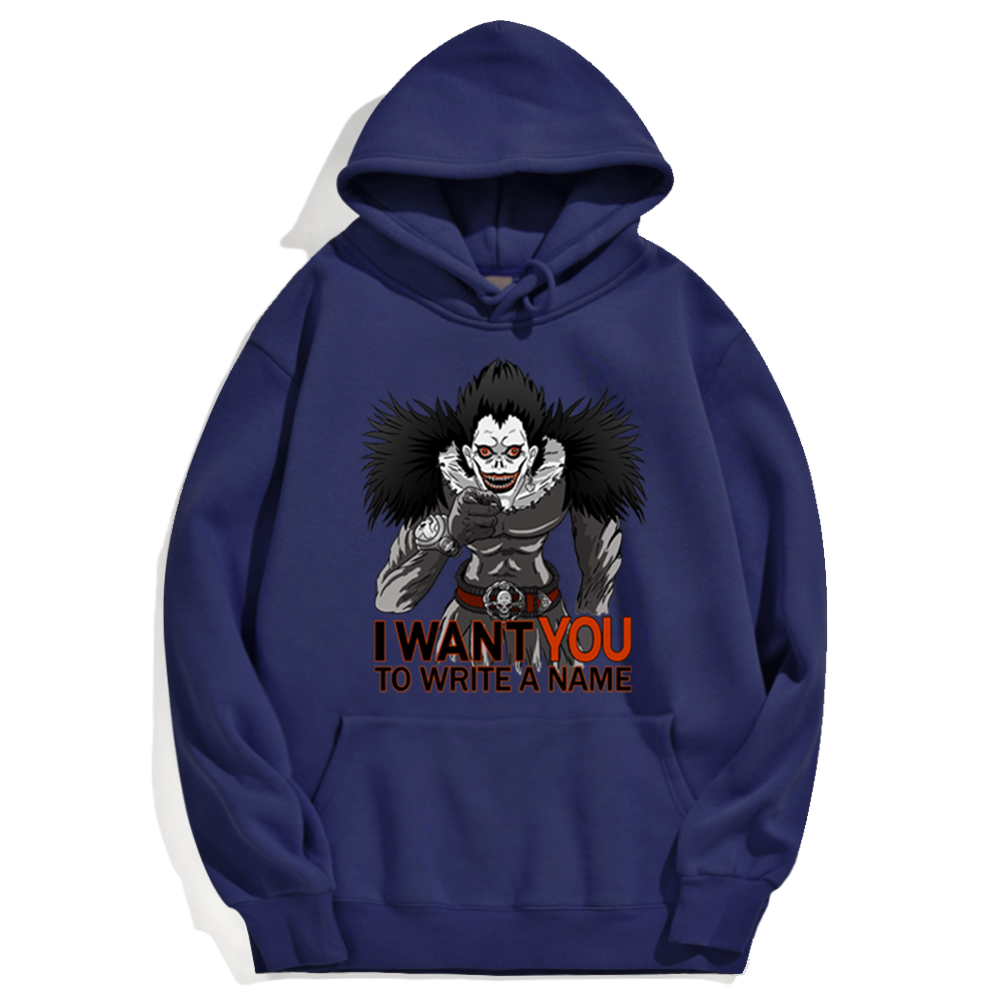 Japan Anime DN Death Note I Want You Hoodie Male Streetwear Trendy Men Pullovers Fashion Brand Oversize Loose Hoodie For Male Japan Anime DN Death Note I Want You Hoodie Male Streetwear Trendy Men Pullovers Fashion Brand Oversize Loose Hoodie For Male