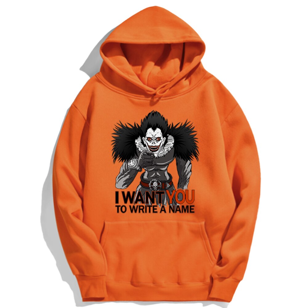 Japan Anime DN Death Note I Want You Hoodie Male Streetwear Trendy Men Pullovers Fashion Brand Oversize Loose Hoodie For Male Japan Anime DN Death Note I Want You Hoodie Male Streetwear Trendy Men Pullovers Fashion Brand Oversize Loose Hoodie For Male
