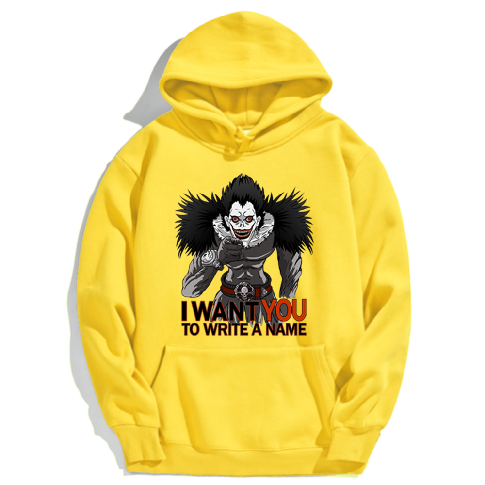 Japan Anime DN Death Note I Want You Hoodie Male Streetwear Trendy Men Pullovers Fashion Brand Oversize Loose Hoodie For Male Japan Anime DN Death Note I Want You Hoodie Male Streetwear Trendy Men Pullovers Fashion Brand Oversize Loose Hoodie For Male