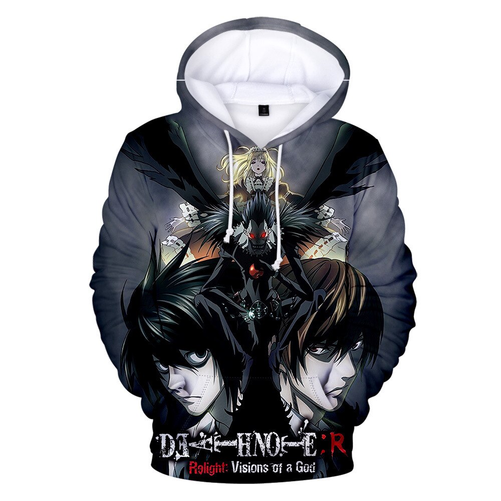 Hoodie Anime DN Death Note Solid Color Letter Print Hoodies Harajuku Streetwear Sweatshirt Boys/girls Pullover Anime DN Death Note Hoodie3D Hoodie Anime DN Death Note Solid Color Letter Print Hoodies Harajuku Streetwear Sweatshirt Boys/girls Pullover Anime DN Death Note Hoodie3D