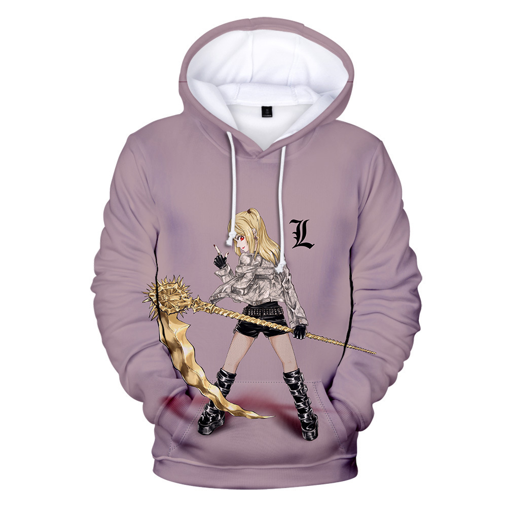 Hoodie Anime DN Death Note Solid Color Letter Print Hoodies Harajuku Streetwear Sweatshirt Boys/girls Pullover Anime DN Death Note Hoodie3D Hoodie Anime DN Death Note Solid Color Letter Print Hoodies Harajuku Streetwear Sweatshirt Boys/girls Pullover Anime DN Death Note Hoodie3D