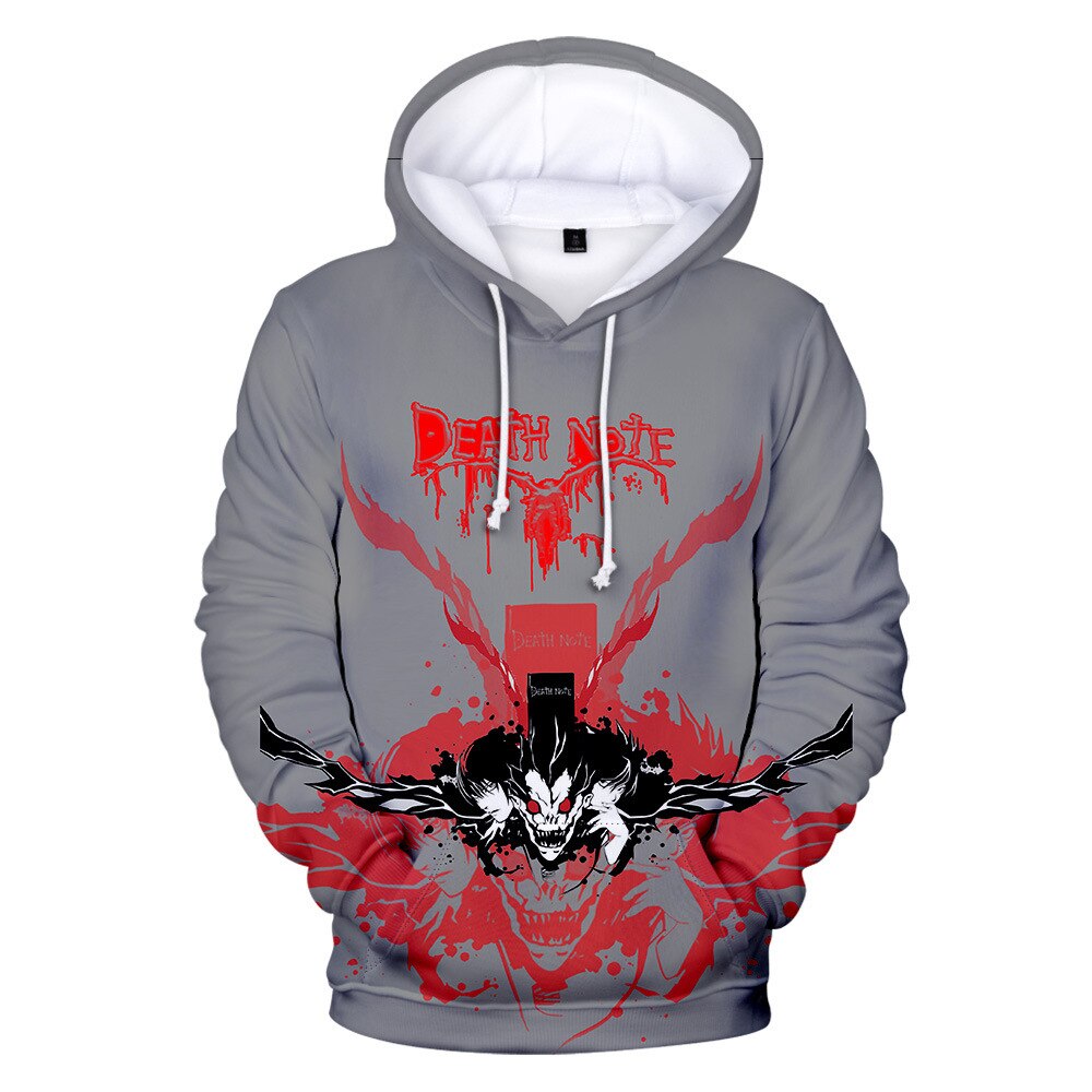 Hoodie Anime DN Death Note Solid Color Letter Print Hoodies Harajuku Streetwear Sweatshirt Boys/girls Pullover Anime DN Death Note Hoodie3D Hoodie Anime DN Death Note Solid Color Letter Print Hoodies Harajuku Streetwear Sweatshirt Boys/girls Pullover Anime DN Death Note Hoodie3D