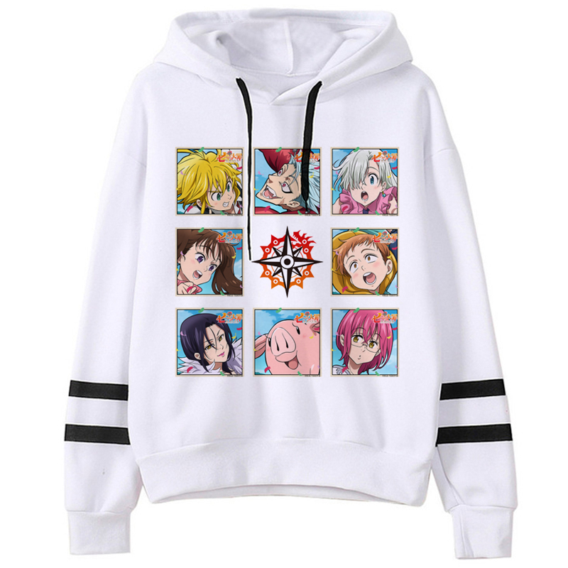 Anime DN Death Note Seven Deadly Sins Fullmetal Alchemist the Promise Neverland hoodies male y2k aesthetic anime sweatshirts streetwear