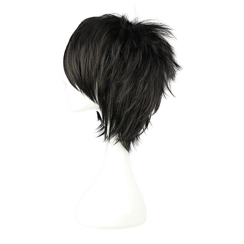 Anime DN Death Note L Cos Wig Mens L.Lawliet Short Black Heat Resistant Hair Pelucas Cosplay Costume Wigs + Wig Cap Anime DN Death Note L Cos Wig Mens L.Lawliet Short Black Heat Resistant Hair Pelucas Cosplay Costume Wigs + Wig Cap