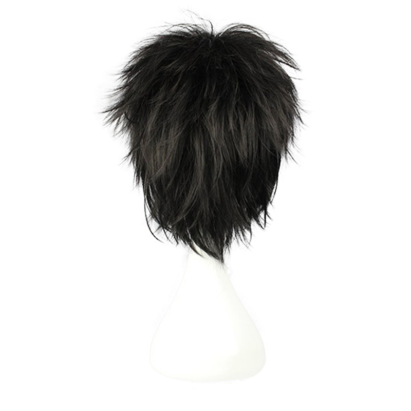 Anime DN Death Note L Cos Wig Mens L.Lawliet Short Black Heat Resistant Hair Pelucas Cosplay Costume Wigs + Wig Cap Anime DN Death Note L Cos Wig Mens L.Lawliet Short Black Heat Resistant Hair Pelucas Cosplay Costume Wigs + Wig Cap