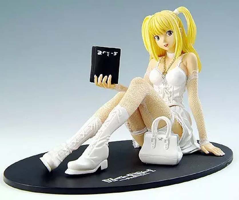 Anime DN Death Note Misa Amane Imitation Leather Dress Sexy Uniform Cosplay Costumes white dress gift necklace 11