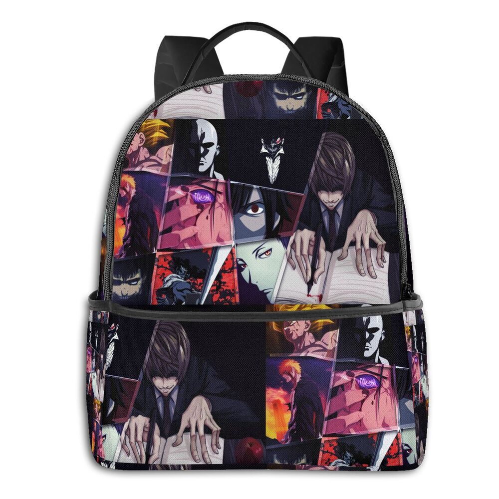 Large Backpack for Students Anime DN Death Note Schoolbags New Mochila for Boys Girls Daily Use Book Bags Teenagers Travel Mochilas
