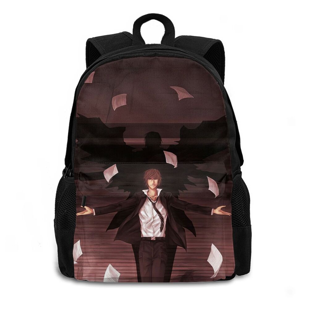Anime DN Death Note Large Children School Backpacks Cartoon Bookbag for Boys Girls Casual Daypacks Travelling Rucksack 15.6in Anime DN Death Note Large Children School Backpacks Cartoon Bookbag for Boys Girls Casual Daypacks Travelling Rucksack 15.6in