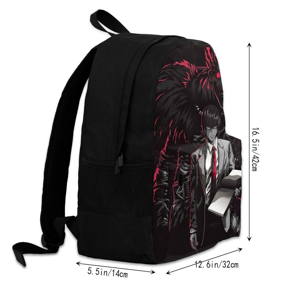 Anime DN Death Note Large Children School Backpacks Cartoon Bookbag for Boys Girls Casual Daypacks Travelling Rucksack 15.6in Anime DN Death Note Large Children School Backpacks Cartoon Bookbag for Boys Girls Casual Daypacks Travelling Rucksack 15.6in