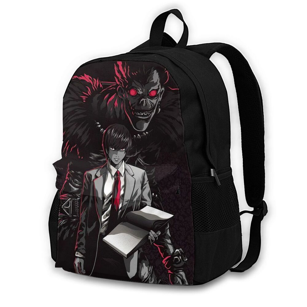 Anime DN Death Note Large Children School Backpacks Cartoon Bookbag for Boys Girls Casual Daypacks Travelling Rucksack 15.6in Anime DN Death Note Large Children School Backpacks Cartoon Bookbag for Boys Girls Casual Daypacks Travelling Rucksack 15.6in