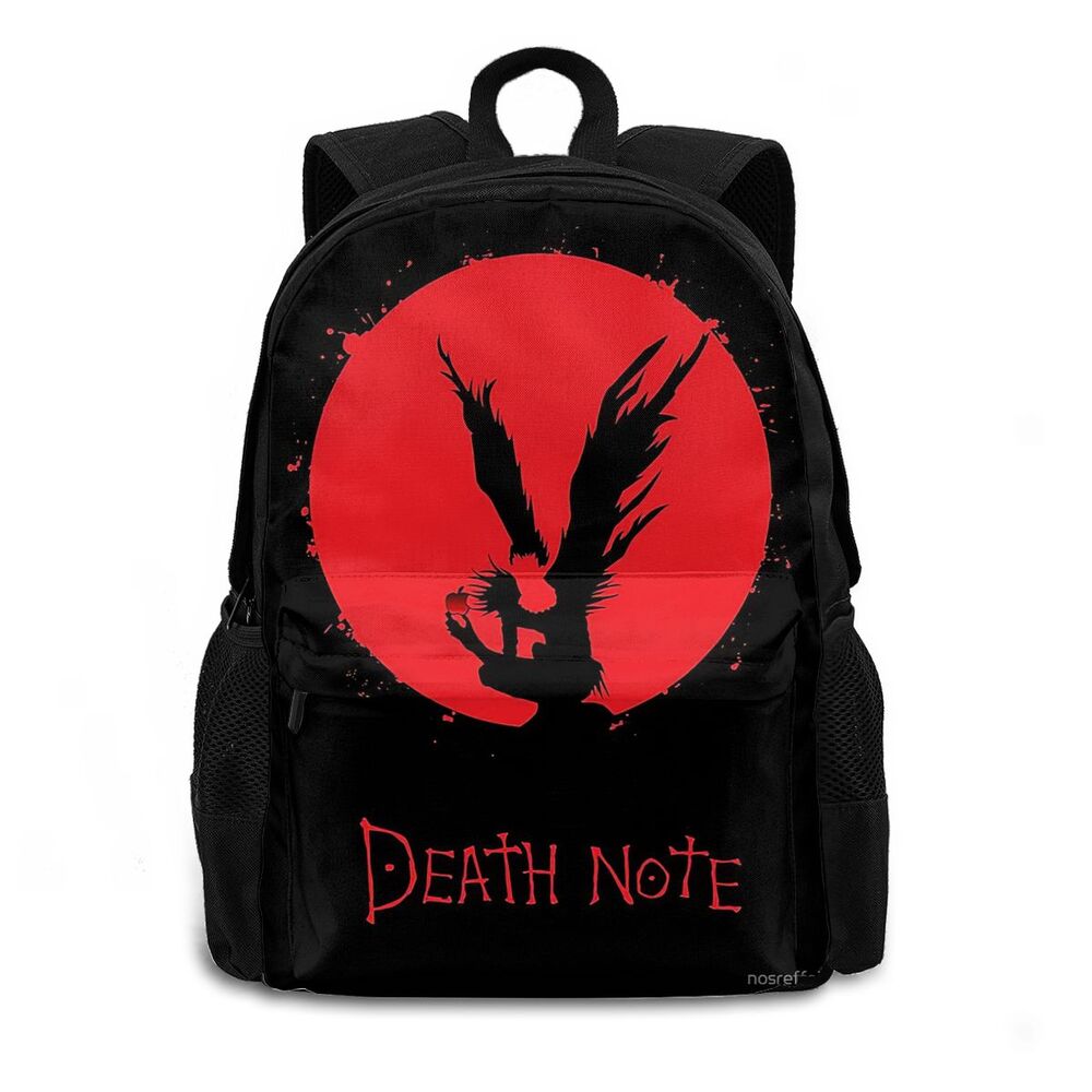 Anime DN Death Note Large Children School Backpacks Cartoon Bookbag for Boys Girls Casual Daypacks Travelling Rucksack 15.6in Anime DN Death Note Large Children School Backpacks Cartoon Bookbag for Boys Girls Casual Daypacks Travelling Rucksack 15.6in
