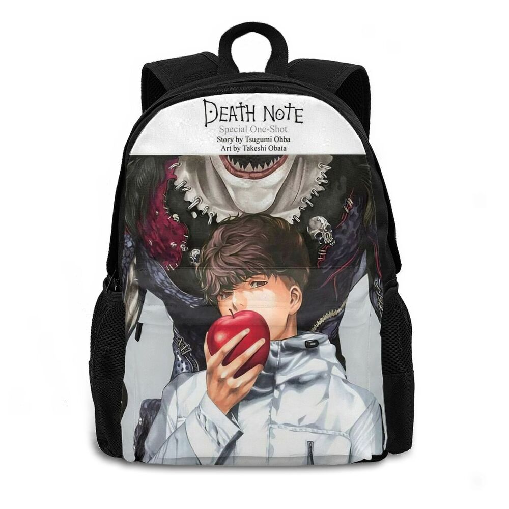 Anime DN Death Note Large Children School Backpacks Cartoon Bookbag for Boys Girls Casual Daypacks Travelling Rucksack 15.6in Anime DN Death Note Large Children School Backpacks Cartoon Bookbag for Boys Girls Casual Daypacks Travelling Rucksack 15.6in