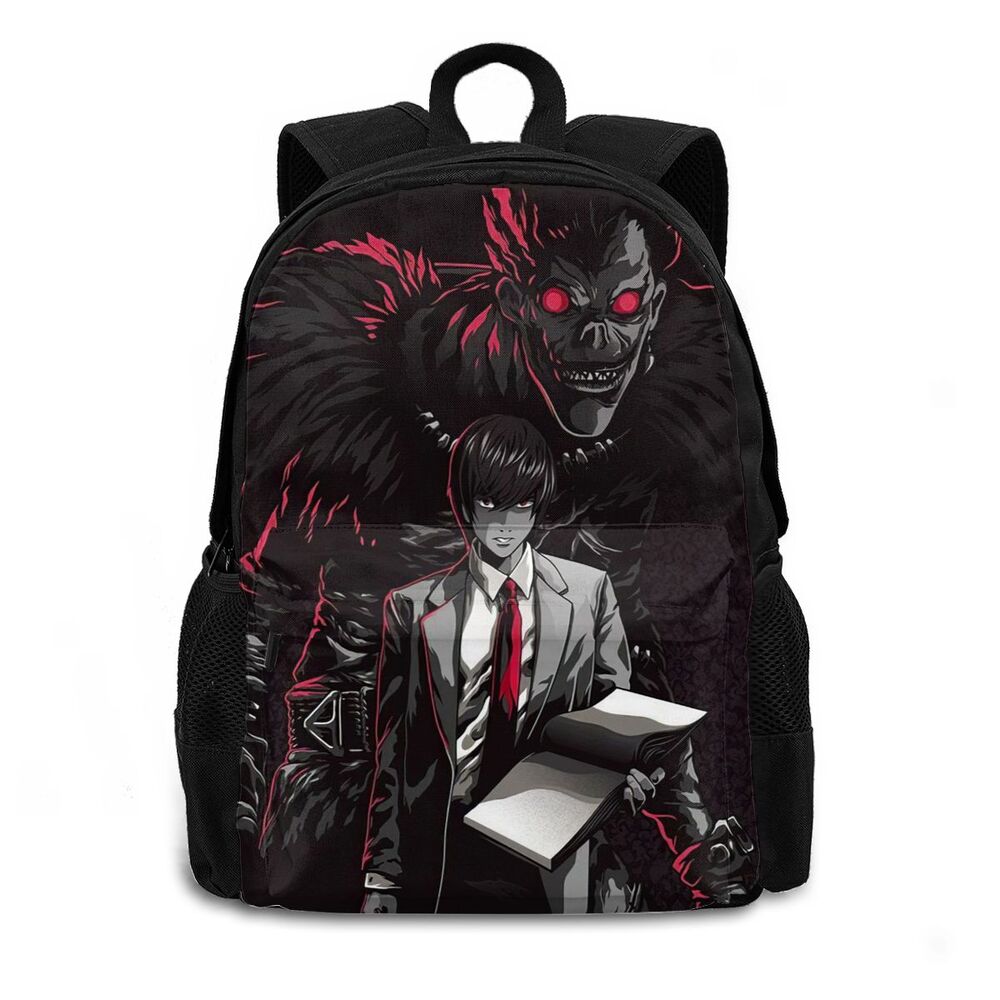 Anime DN Death Note Large Children School Backpacks Cartoon Bookbag for Boys Girls Casual Daypacks Travelling Rucksack 15.6in Anime DN Death Note Large Children School Backpacks Cartoon Bookbag for Boys Girls Casual Daypacks Travelling Rucksack 15.6in