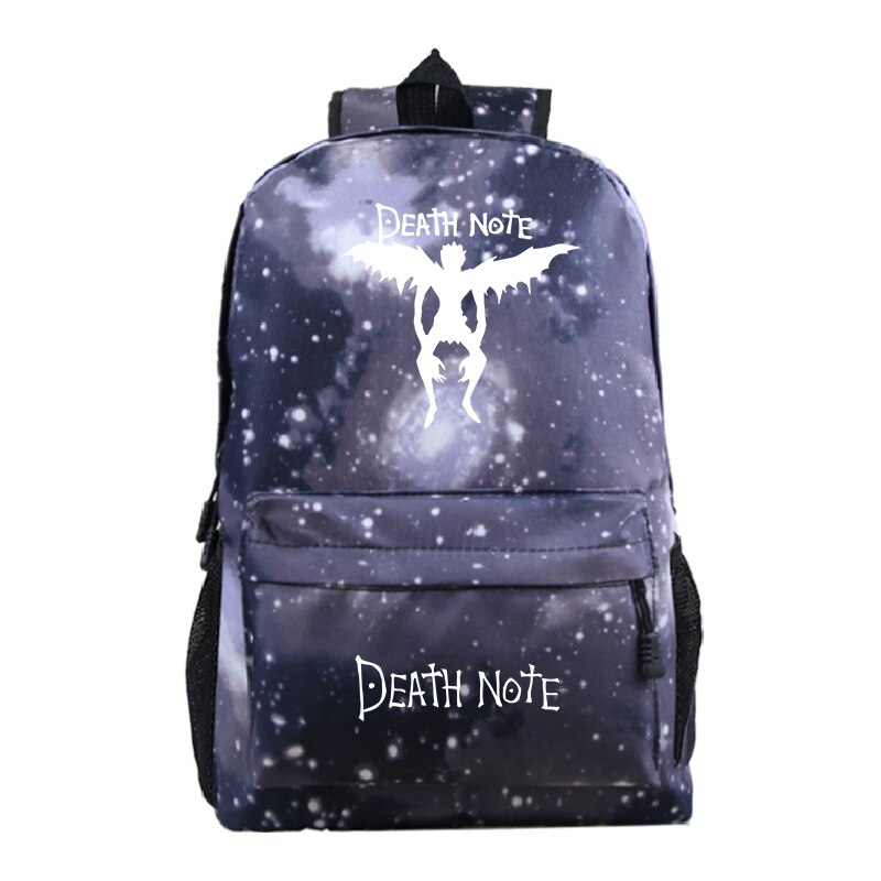 Mochila Horror Movie DEATH NOTE Letter Print Backpack Students School Bags Boys Girls deathnote Book Bag Travel Rucksack