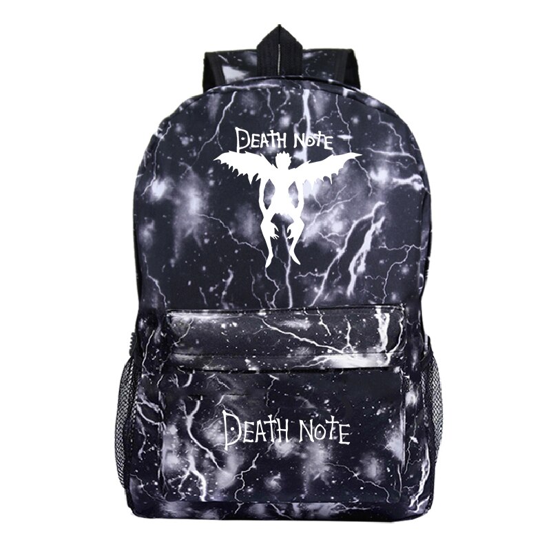 Mochila Horror Movie DEATH NOTE Letter Print Backpack Students School Bags Boys Girls deathnote Book Bag Travel Rucksack