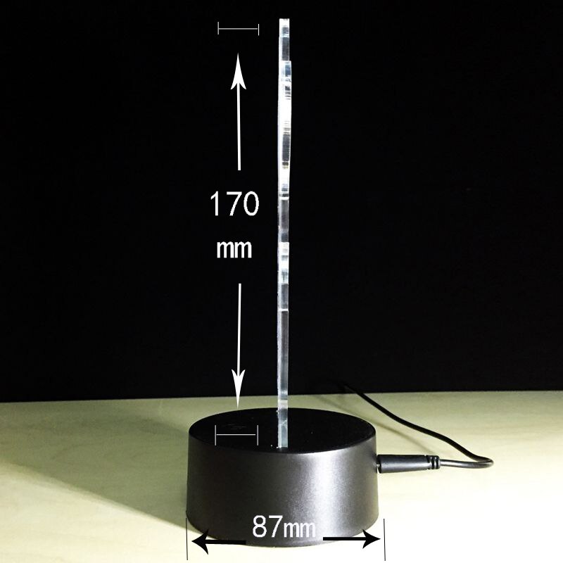 Light-up Model 3D Illusion LED Lamp 7 Colors Changing Nightlight Japan Manga Ryuk Anime DN Death Note L Figure Toys