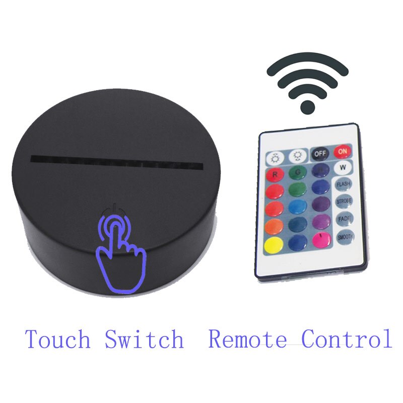 Light-up Model 3D Illusion LED Lamp 7 Colors Changing Nightlight Japan Manga Ryuk Anime DN Death Note L Figure Toys