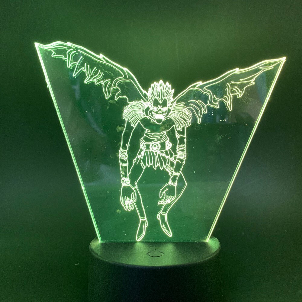 Figutto Figma Anime DN Death Note Character Ryuk 3D Light Night Lamp Color Changing LED Decorative Light for Home Bedroom Bedside