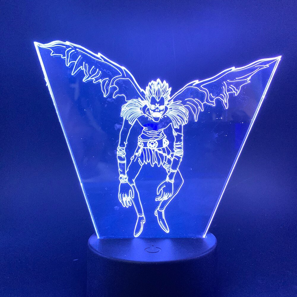 Figutto Figma Anime DN Death Note Character Ryuk 3D Light Night Lamp Color Changing LED Decorative Light for Home Bedroom Bedside