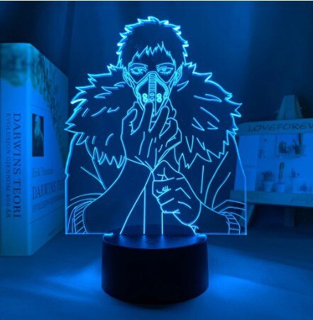 Anime DN Death Note Yagami Light3D stereo vision LED night light touch 7 color remote control bedside table lamp creative gift light