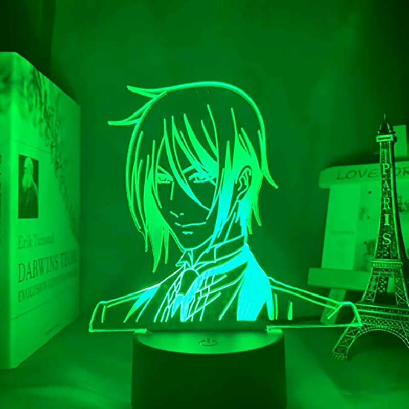 Anime DN Death Note Yagami Light3D stereo vision LED night light touch 7 color remote control bedside table lamp creative gift light