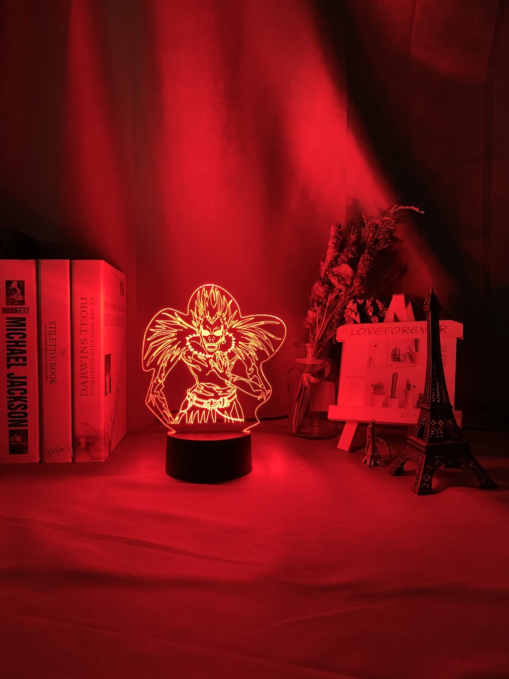 Anime DN Death Note Kids Night Light Led Color Changing Nightlight for Room Decoration Japanese Manga Gift 3d Illusion Lamp Ryuk Figure
