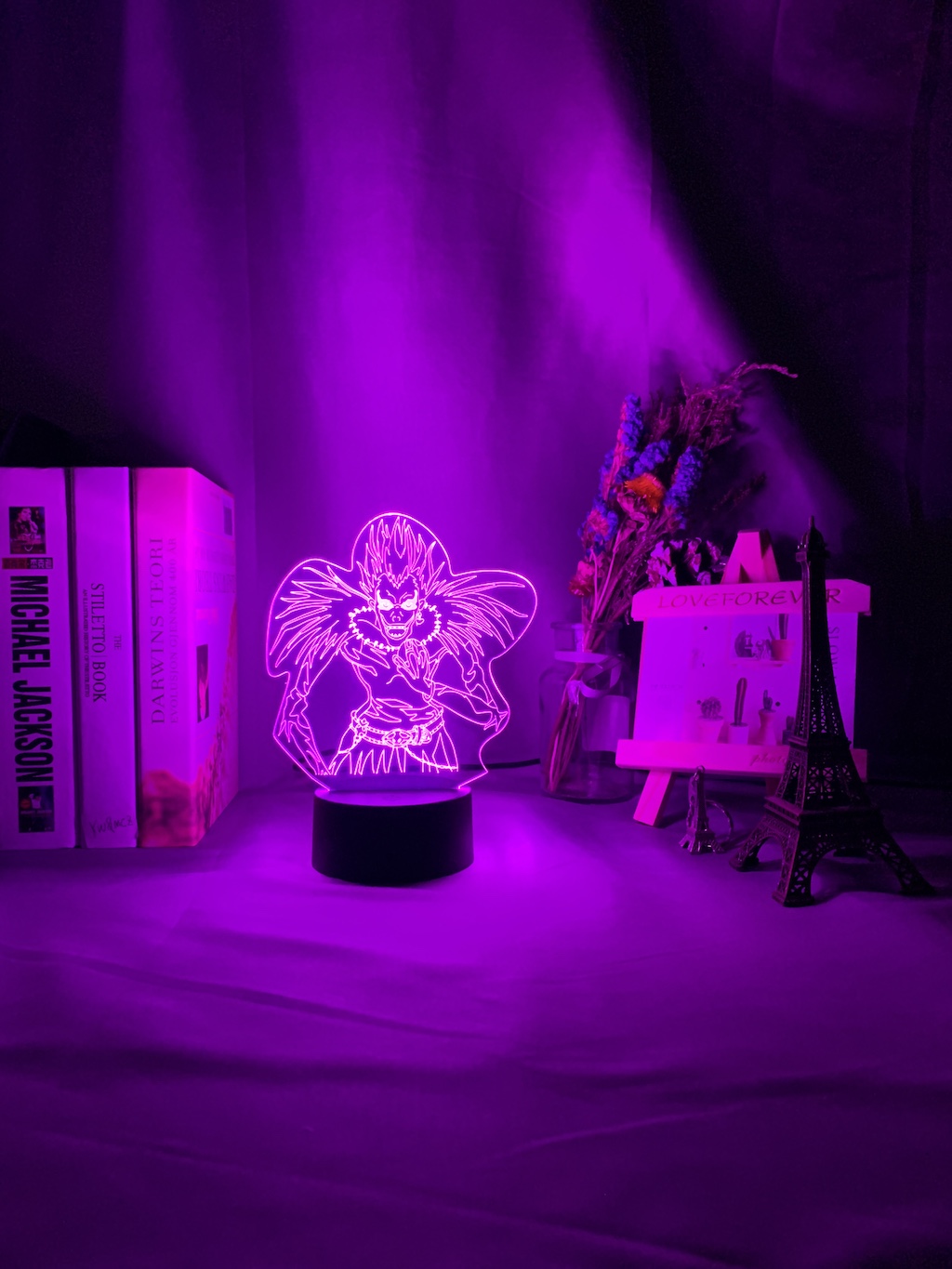 Anime DN Death Note Kids Night Light Led Color Changing Nightlight for Room Decoration Japanese Manga Gift 3d Illusion Lamp Ryuk Figure
