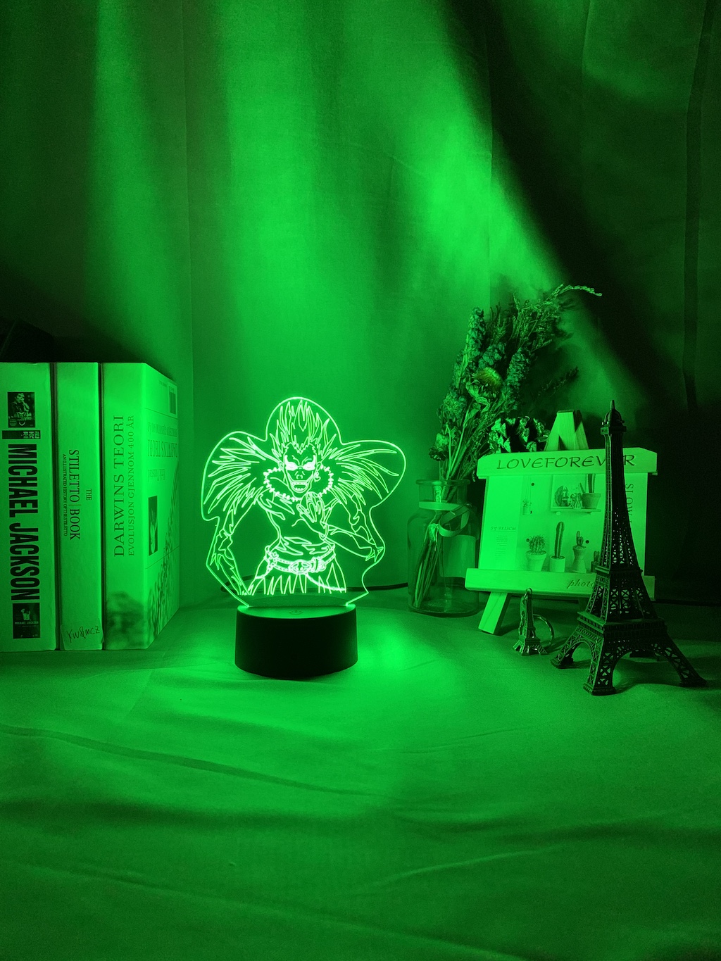 Anime DN Death Note Kids Night Light Led Color Changing Nightlight for Room Decoration Japanese Manga Gift 3d Illusion Lamp Ryuk Figure