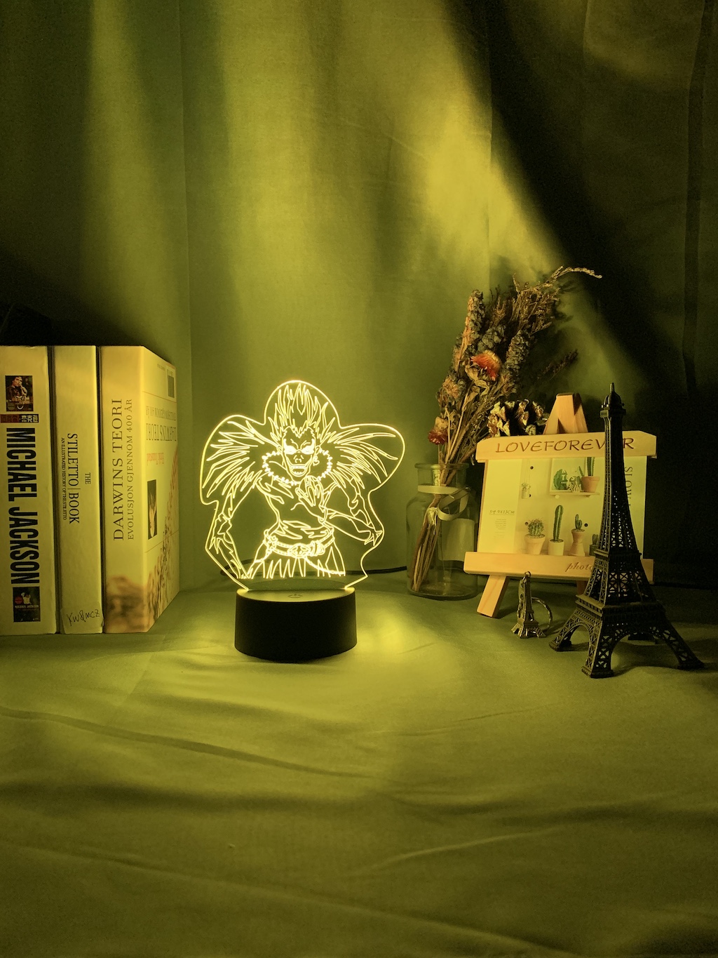 Anime DN Death Note Kids Night Light Led Color Changing Nightlight for Room Decoration Japanese Manga Gift 3d Illusion Lamp Ryuk Figure