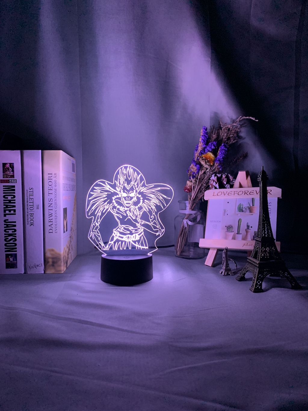 Anime DN Death Note Kids Night Light Led Color Changing Nightlight for Room Decoration Japanese Manga Gift 3d Illusion Lamp Ryuk Figure