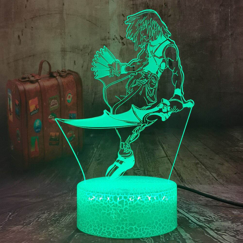 Anime DN Death Note L Lawliet Figure 3D Led Night Light for Child Room Bedside Decor Cool USB Touch Remote Table Lampara Kids Toys Anime DN Death Note L Lawliet Figure 3D Led Night Light for Child Room Bedside Decor Cool USB Touch Remote Table Lampara Kids Toys