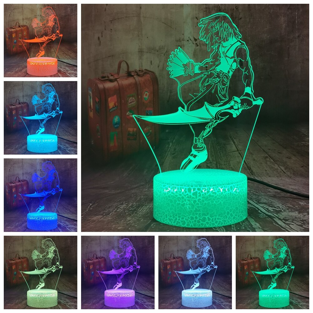 Anime DN Death Note L Lawliet Figure 3D Led Night Light for Child Room Bedside Decor Cool USB Touch Remote Table Lampara Kids Toys Anime DN Death Note L Lawliet Figure 3D Led Night Light for Child Room Bedside Decor Cool USB Touch Remote Table Lampara Kids Toys