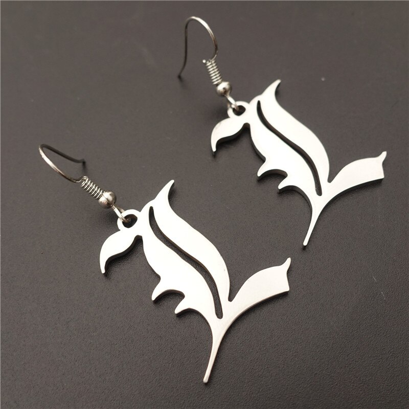 Anime DN Death Note Double L Yagami Non-Mainstream Stainless Steel Earrings Jewelry Anime DN Death Note Double L Yagami Non-Mainstream Stainless Steel Earrings Jewelry