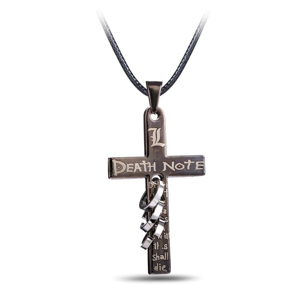 Fashion Anime DN Death Note Cross Necklace Pendants Ryuuku Necklaces Souvenirs Figure Toys Gift