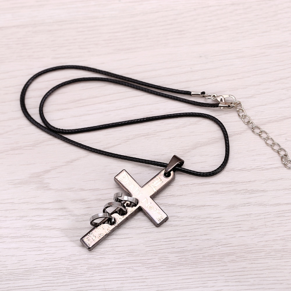 Fashion Anime DN Death Note Cross Necklace Pendants Ryuuku Necklaces Souvenirs Figure Toys Gift