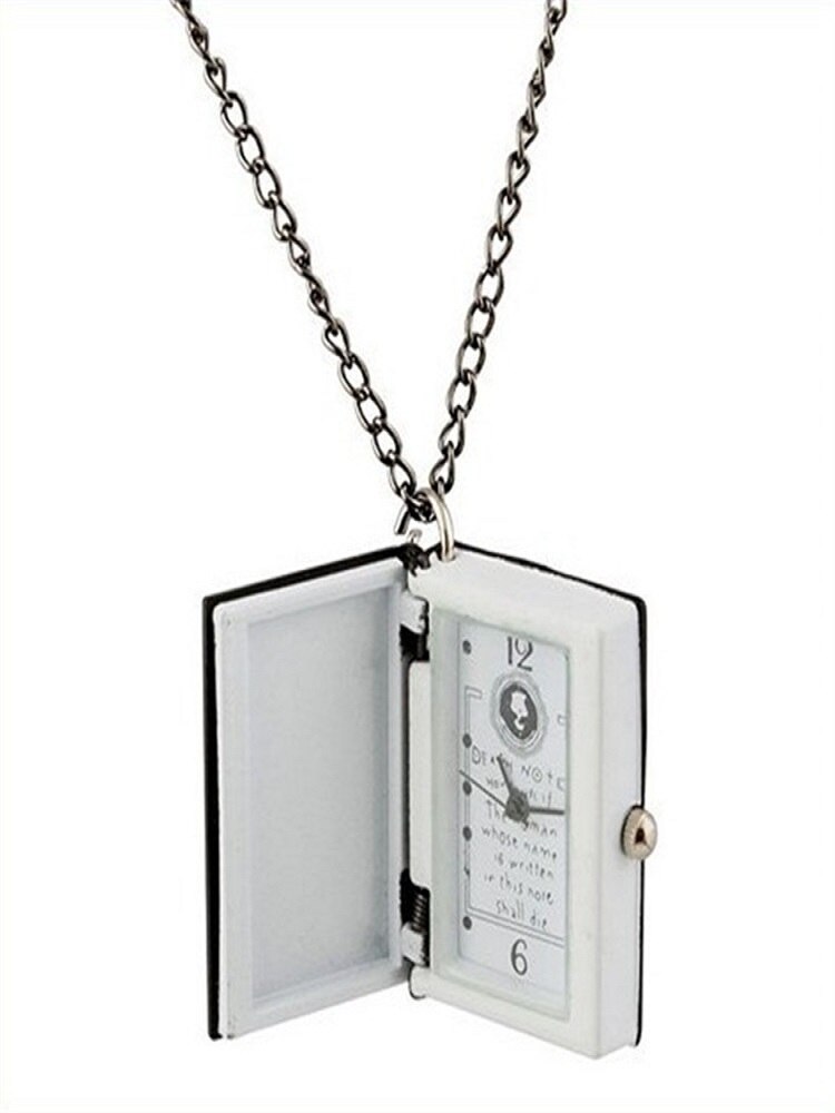 HOT 1pc Worldiwde Vintage Unique Anime DN Death Note Book Quartz Pocket Watch Pendant Necklace Gift Popular Relogio De Bolso For Gift
