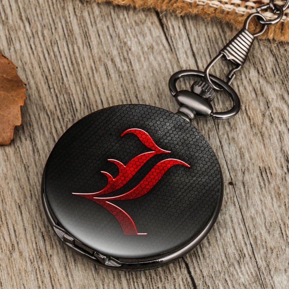 Vintage Japanese Theme Quartz Pocket Watch Anime DN Death Note Printing Antique Black Flip Pocket Watch Watch Gift Boys And Girls Vintage Japanese Theme Quartz Pocket Watch Anime DN Death Note Printing Antique Black Flip Pocket Watch Watch Gift Boys And Girls