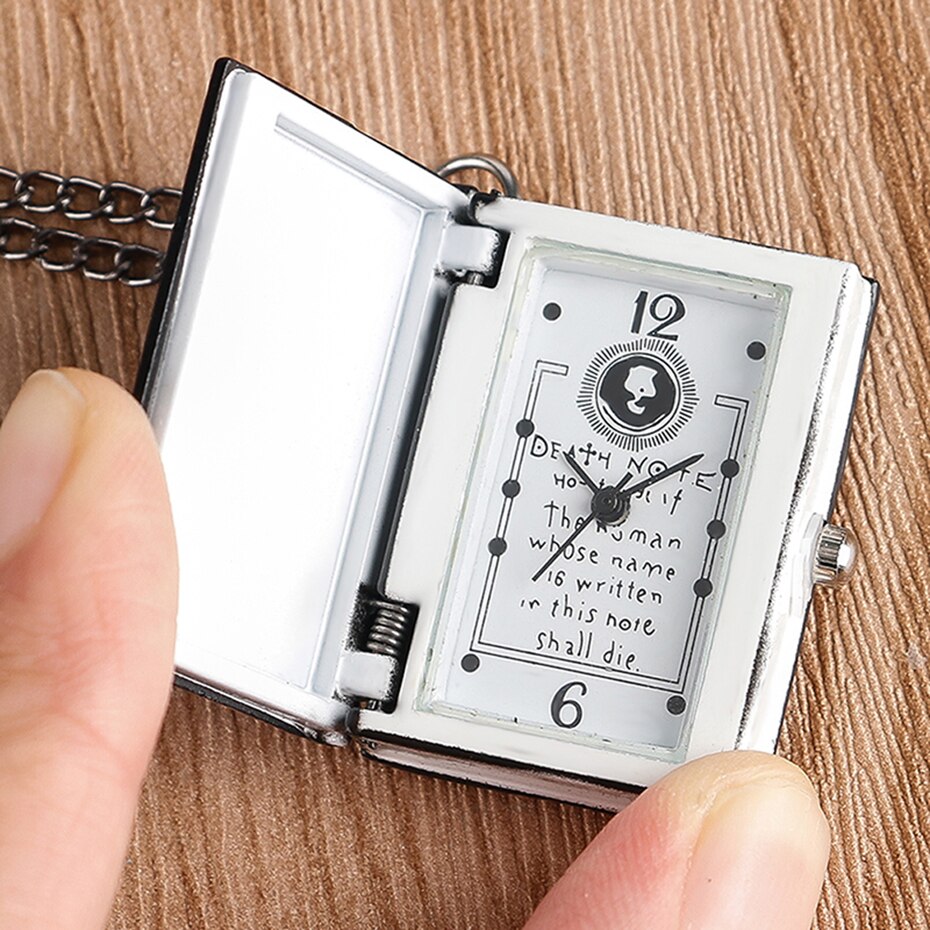 Anime DN Death Note Quartz Pocket Watch Vintage Double L Pendant Watches Men With Necklace Accessories Gifts Reloj De Bolsillo Anime DN Death Note Quartz Pocket Watch Vintage Double L Pendant Watches Men With Necklace Accessories Gifts Reloj De Bolsillo