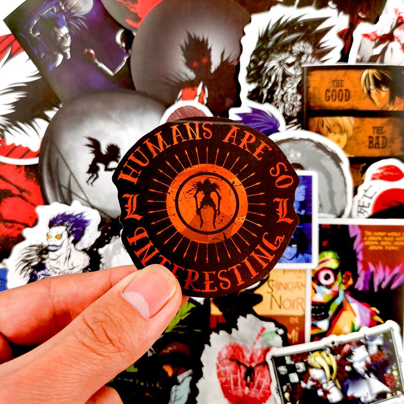 50Pcs Stickers Anime DN Death Note Stickers Graffiti Stickers Anime DN Death Note Action Stickers Stickers for Laptop Gifts for Kids