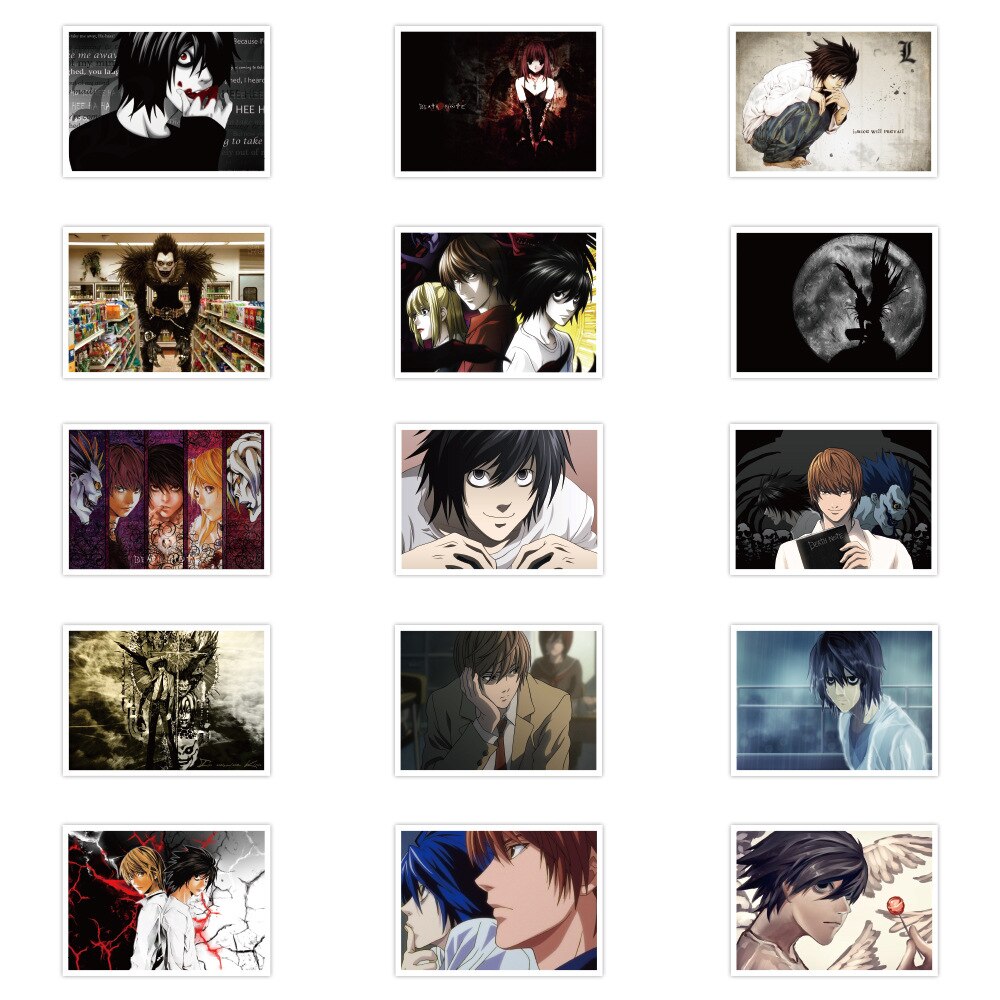 30Pcs Stickers Anime DN Death Note Stickers Graffiti Stickers Anime DN Death Note Action Stickers Stickers for Laptop Stickers Laptop