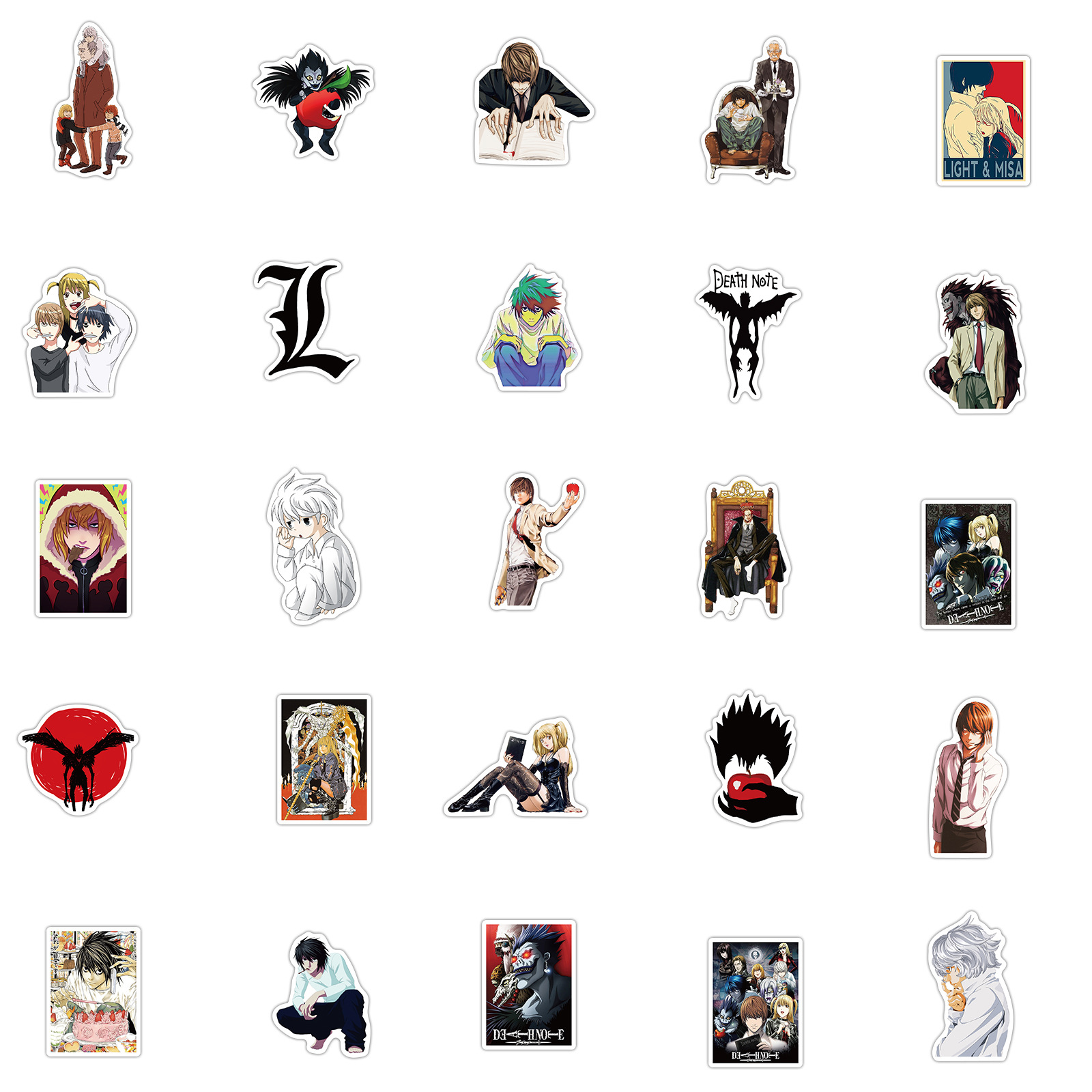 Anime Death Note Graffiti Decal Stickers - Death Note Merchandise ...