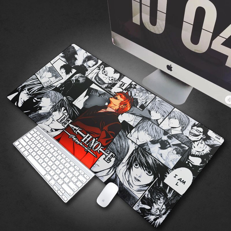 Anime DN Death Note Mouse Pad 90x40x2 mm Gaming Mouse Pad Large Keyboard Mouse Pad Notebook Gamer Accessories Padmouse Mat Dropship